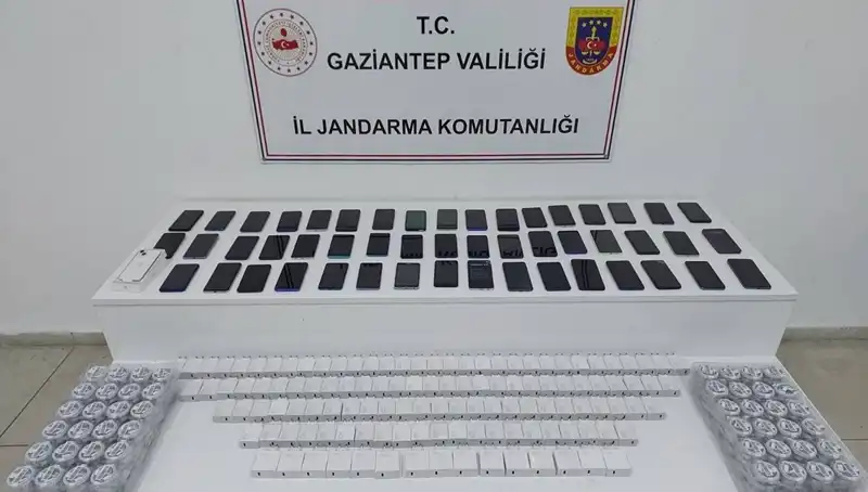 Gaziantep'te 1,3 Milyon TL Değerinde Kaçak Telefon Operasyonu Gerçekleştirildi