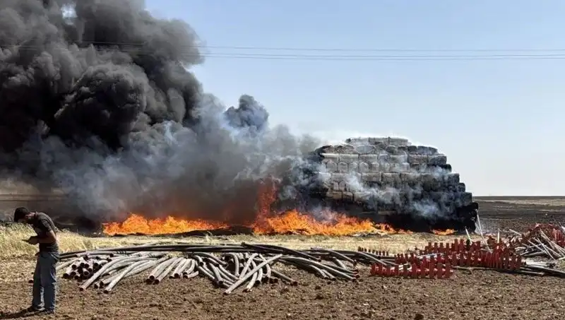 Mardin'de Anız Yangını: Yüzlerce Dönüm Arazi Kül Oldu