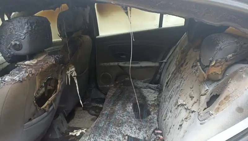 Esenyurt'ta Şok Olay: İsteğini Alamayan Şahıs Arabasını Yaktı!