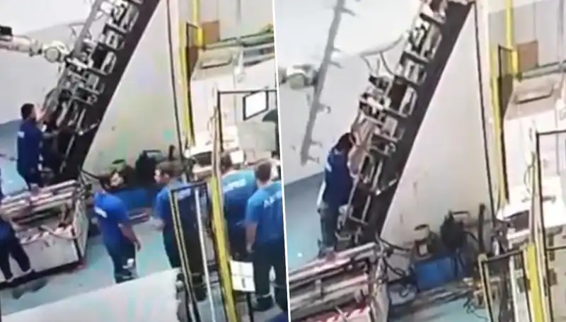 Fabrikada Dehşet Anları: Makine Sırtına Saplandı, İşçi Hastaneye Kaldırıldı