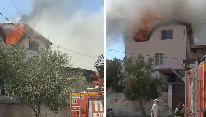 Hatay'da Yangın Faciası! 3 Yaşındaki Çocuk Hastaneye Kaldırıldı