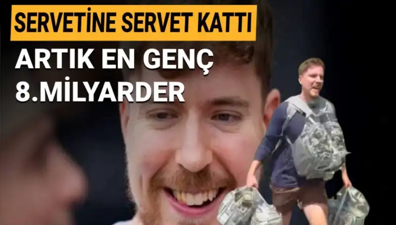 MrBeast: 1 Milyar Dolar Servetiyle En Genç 8. Milyarder Olmayı Başardı!