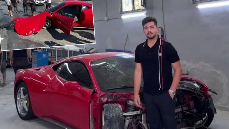 15 Milyonluk Ferrari Hurdaya Döndü: Sahibinin İçini Yakan Hikaye