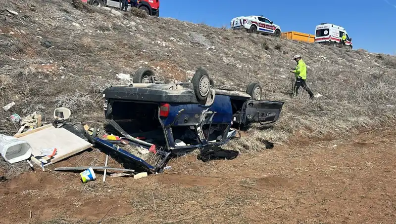 Otomobil Kazasında Şok: Şarampole Uçan Araçta 7 Kişi Yaralandı