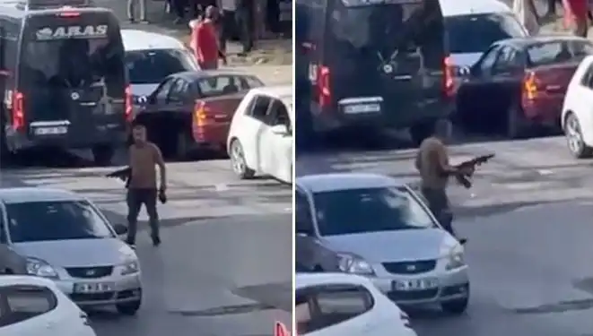 Başakşehir'de Pompalı Tüfekle Yolu Kapatıp Korku Yaratan Olay!